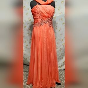 Coral/Pink Prom Dress